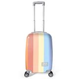 Coral High 16553 Renkli Çizgili Desenli 50 cm Kabin Boy Valiz