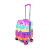 Coral High 16703 Kids Dondurma Desenli Çocuk Valizi - Pembe