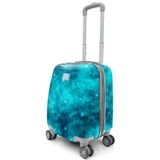 Coral High 16768 40 cm Renkli Desenli Mini Kabin Boy Valiz