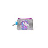 Coral High 21758 Kids Pembe Gümüş Simli Unicorn Desenli Bozuk Para Çantası