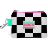 Coral High 21801 Kids Neon Pembe Dama Desenli Bozuk Para Çantası