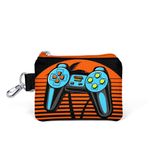 Coral High 21846 Kids Gri Turuncu Gamer Desenli Bozuk Para Çantası