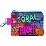 Coral High 21898 Pembe Lacivert Grafiti Yazılı Thermo Beslenme Çantası Bozuk Para Çantası