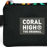 Coral High 21902 Siyah Grafiti Desenli Bozuk Para Çantası
