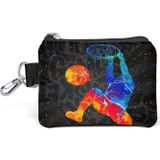 Coral High 21912 Gri Basketbol Desenli Bozuk Para Çantası