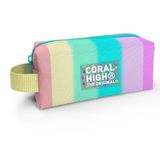 Coral High 22070 Renkli Çizgili Desenli Kalem Çantası