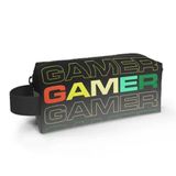 Coral High 22080 Kids Siyah Gri Gamer Desenli Kalem Çantası