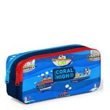 Coral High 22162 Kids Lacivert Mavi Gemi Desenli İki Bölmeli Kalem Çantası
