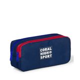 Coral High 22275 Sport Lacivert Kırmızı İki Bölmeli Kalem Çantası