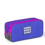 Coral High 22278 Sport Lavanta Açık Gri İki Bölmeli Kalem Çantası