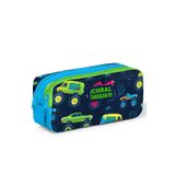 Coral High 22285 YGN22285 Kids Mavi Lacivert Monster Truck Desenli İki Bölmeli Kalem Çantası
