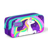Coral High 22294 Kids Mor Unicornlu İki Bölmeli Kalem Çantası