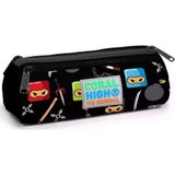 Coral High 22325 Kids Siyah Ninja Desenli Üç Bölmeli Kalemlik