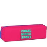 Coral High 22346 Sport Neon Mercan Su Yeşili Iki Bölmeli Kalem Çantası