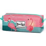 Coral High 22381 Su Yeşili Mercan Flamingo Desenli Kalem Çantası