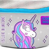 Coral High 22490 Kids Pembe Gümüş Unicorn Desenli Bel Çantası