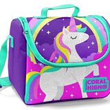 Coral High 22744 Kids Mor Unicorn Desenli Thermo Beslenme Çantası
