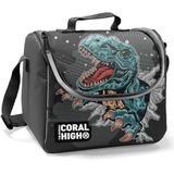 Coral High 22747 - Açık Gri Kids Gri Dinazorlu Thermo Beslenme Çantası