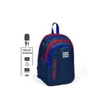 Coral High 23242 K112 Sport Lacivert Kırmızı Beş Bölmeli Usb Şarjlı Kulaklık Çıkışlı Sırt Çantası