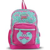 Coral High 23262 Kız Çocuk Flamingo Su Yeşili Usb+Aux Soketli Okul Sırt Çantası