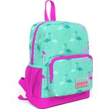 Coral High 23307 Kids Su Yeşili Flamingo Desenli Iki Bölmeli Ilkokul Sırt Okul Çantası