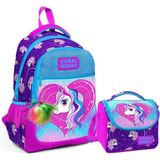 Coral High 23492 Unicorn Desenli Okul Çantası + Beslenme Çantası