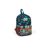 Coral High 23523 Minik Yuva Civit Neon Turuncu Kaykay Desenli Iki Bölmeli Sırt Çantası