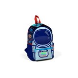 Coral High 23524 Minik Yuva Sırt Çantası Saks Mavi Astronot Desenli Iki Bölmel