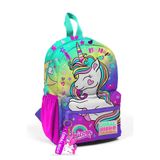 Coral High 23529 Minik Yuva Sırt Çantası Lavanta Su Yeşili Unicorn Desenli Iki Bölmeli
