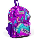 Coral High 23561 Pembe Mor Voleybol Desenli İki Bölmeli Minik Yuva Sırt Çantası