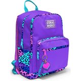 Coral High 23632 Mor Leopar Desenli Okul Sırt Çantası