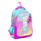 Coral High 23648 Kids Renkli Dondurmalı Kedi Desenli Üç Bölmeli Okul Sırt Çantası