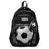 Coral High 23653 Kids Futbol Desenli Üç Bölmeli Okul Sırt Çantası