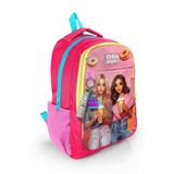Coral High 23669 Kids Pembe Neon Mercan Fashion Girl Desenli 3 Bölmeli Okul Sırt Çantası