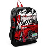 Coral High 23747 Araba Desenli Siyah Sırt Okul Çantası