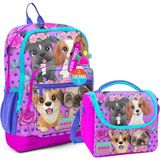 Coral High 23750 Köpek Desenli Okul Çantası + Beslenme Çantası