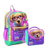 Coral High 23752 Köpek Desenli Okul Çantası + Beslenme Çantası