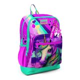 Coral High 23758 Kids Pembe Su Yeşili Unicorn Desenli Okul Sırt Çantası