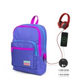 Coral High 23803 Sırt Çanta (Usb+Aux Soketli) Okul Çantası