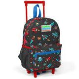Coral High 24010 Kıds Gri Uzay Desenli Çekcek Okul Çantası