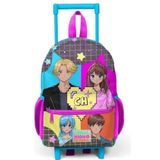 Coral High 24037 Anaokulu Çekçekli Sırt Çantası Anime Desenli Renkli Okul Çantası