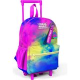 Coral High 24057 Renkli Batik Desenli İki Bölmeli Minik Yuva Çekçekli Sırt Çantası