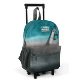 Coral High 24068 Turkuaz Gri Batik İki Bölmeli Minik Yuva Çekçekli Sırt Çantası