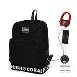Coral High 24101 Sırt Çanta (Usb+Aux Soketli) Okul Çantası