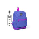 Coral High 24106 K76 Nakış Logolu Usb Şarjlı Kulaklık Çıkışlı Lavanta Sırt Çantası