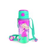 Coral High 31802 500 ml Kids Açık Pembe Mor Unicornlu Prenses Desenli Pipetli ve Direkt İçim Çelik Termos