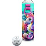 Coral High 31988 Kids Denizatı Desenli 500 ml Çelik Termos Pipetli ve Direkt İçim Kullanım İçin Şık Tasarım