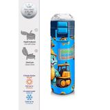 Coral High 500 ml 31799 Kids Mavi Dinozor Desenli Pipetli Çelik Termos