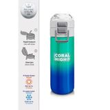 Coral High 500 ml 31839 Kids Yeşil Saks Renk Geçişli Pipetli Çelik Termos
