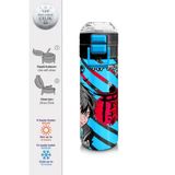 Coral High 500 ml 31840 Kids Siyah Mavi Anime Desenli Pipetli Çelik Termos